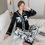 Бархатный демисезонный милый лонгслив, осенняя пижама, комплект, осенний