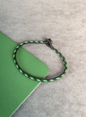 纯手工编织范世錡同款闺蜜绿色手链男女手绳可惜不是你向泽羿叶子