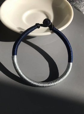 补金补水五行绳手链缺金缺水者佩戴