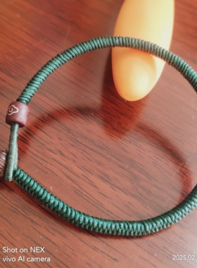 补木五行绳手链加密金刚结手链小叶紫檀莲花路路通