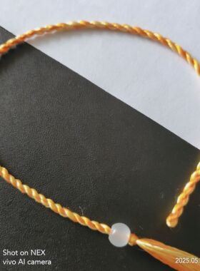 100%蚕丝线真丝端午节手链手绳脚链补土专款珠珠可换