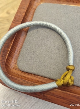 五行补金补土手链五行缺金缺土土金通关用神手工编织手绳