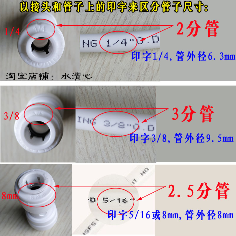 6分内丝铜直接转2分管3分快接头异径6分外丝转4分净水器管配件 - 图1