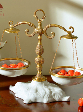 白瓷烛台黄铜美式客厅时钟