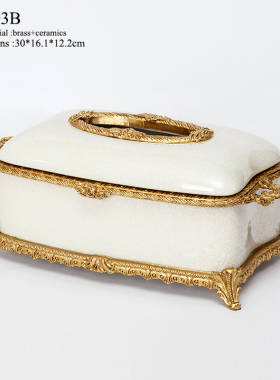 陶瓷点心盘纸巾盒餐厅工艺品