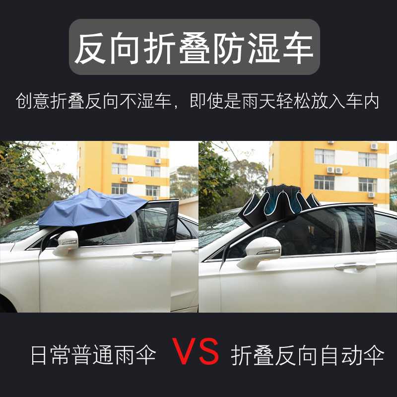 太阳城自动雨伞男车载车用反向折叠伞全自动伞晴雨两用自动伞