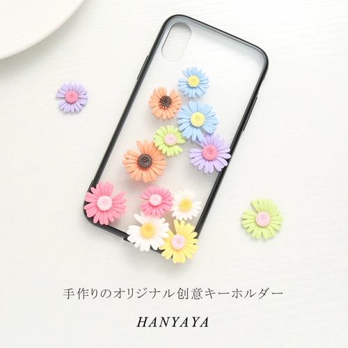 Заколка для волос ручной работы, шпильки для волос с аксессуарами, чехол для телефона, фоторамка, зеркало, в цветочек, DIY