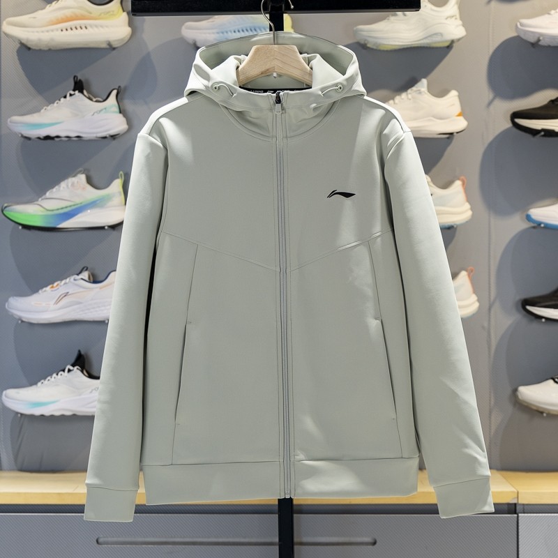 李宁针织连帽外套男子2025秋季新款健身系列开衫运动卫衣AFDVH25,淘宝优惠券,粉丝福利购,淘宝优惠卷