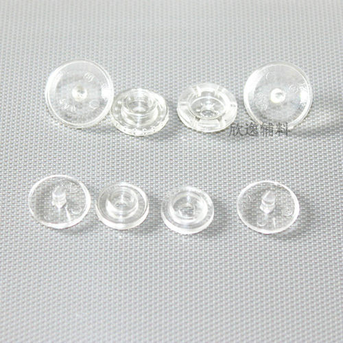 透明四合扣华联KAM塑料树脂按扣T3T5无色暗扣子母扣宝宝环保扣子 - 图2