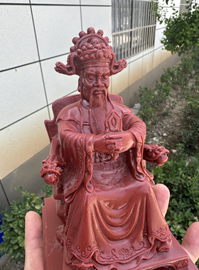 紫金砂广济五爷龙王菩萨朱砂神像彩绘龙王五爷财神爷真身家用摆件