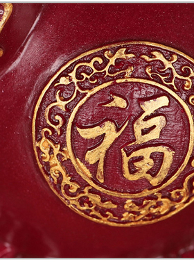 招财纳福朱砂葫芦摆件装饰品