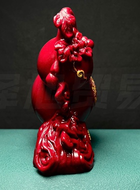 朱砂招财纳福葫芦摆件客厅旺宅摆件玄关酒柜电视柜工艺品新居礼品