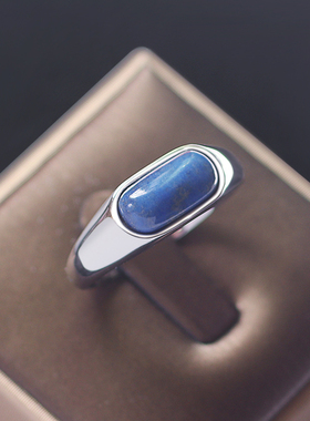 虎眼石青金石玉髓男女戒指