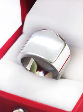 猫眼石戒指男士韩版欧美钛钢戒子