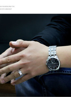 2020新品长城纹男士仿可刻字钻戒