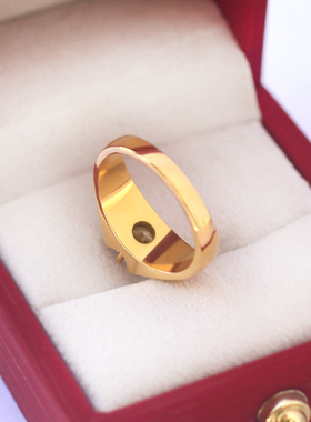 韩版仿铂金镀18K金钻石戒指