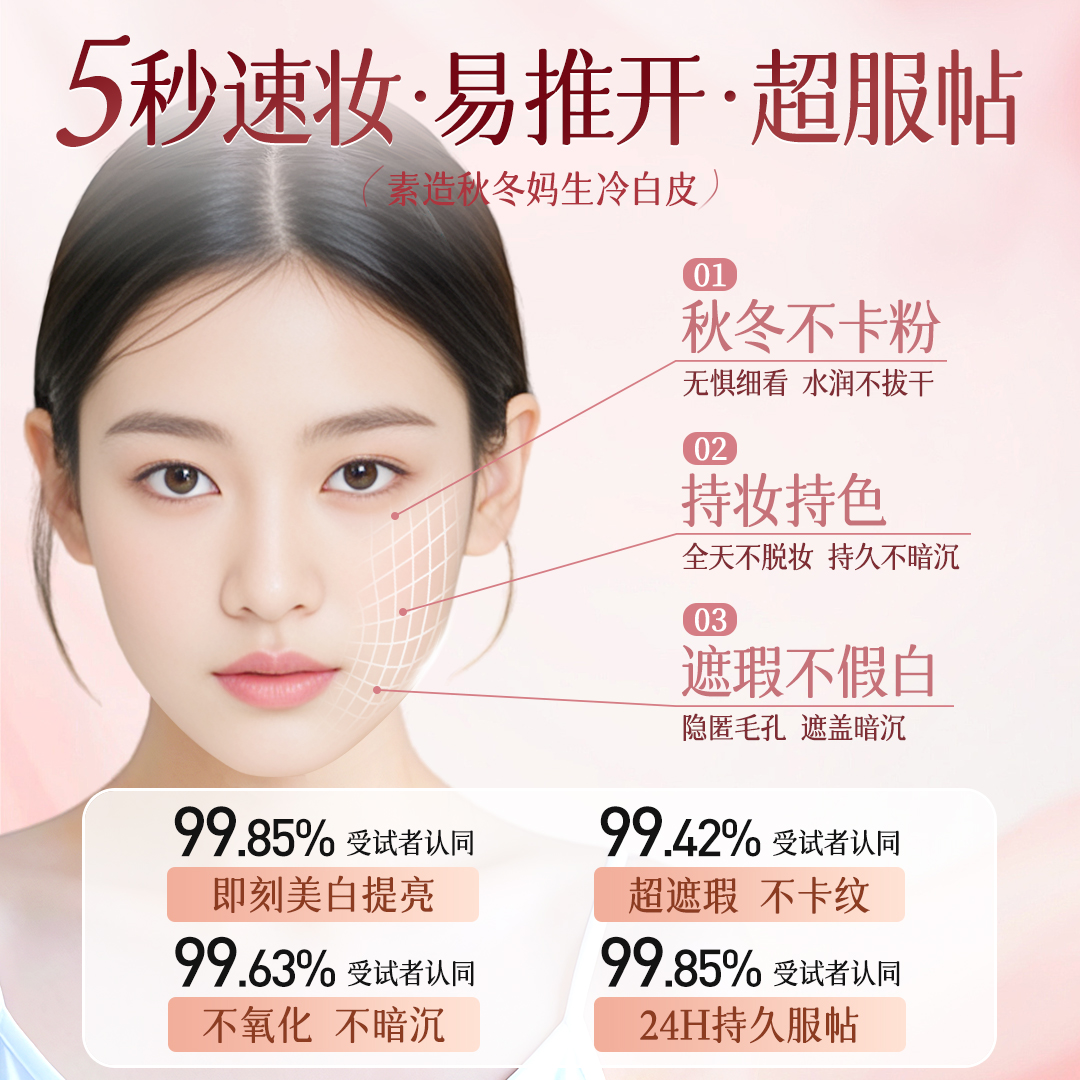 懒人素颜霜脸部防晒隔离遮瑕三合一美白裸妆正品官方旗舰店男女士