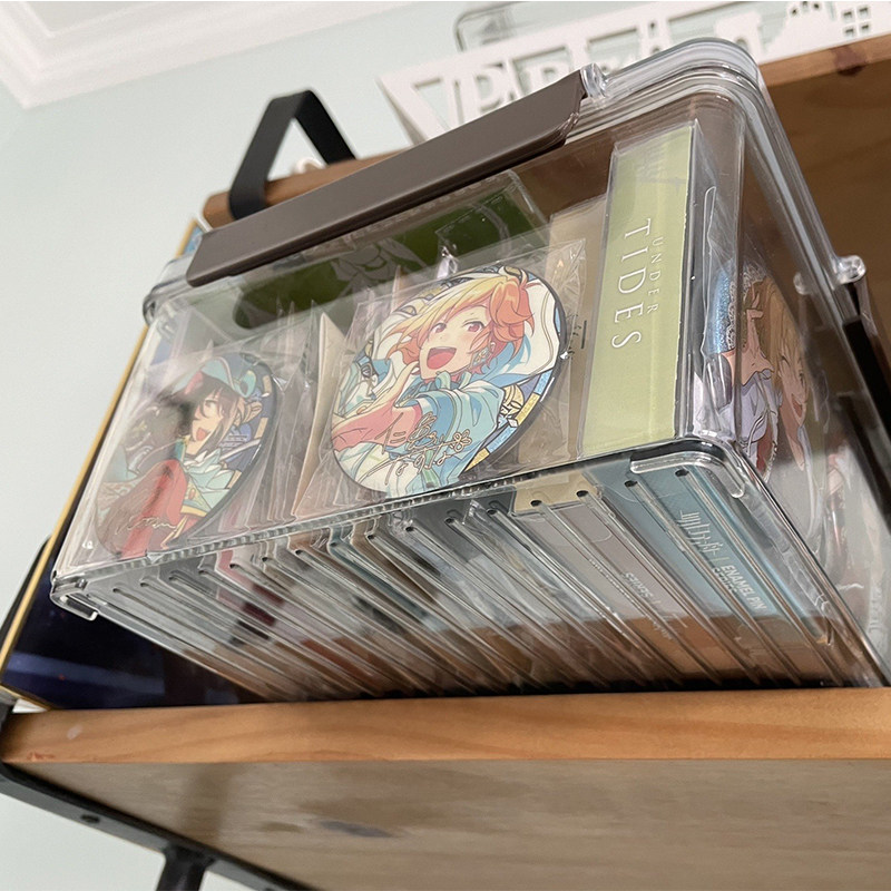 易臣精品吧唧收纳盒75mm二次元徽章密封盒动漫挂件周边存放盒,淘宝优惠券,粉丝福利购,淘宝优惠卷