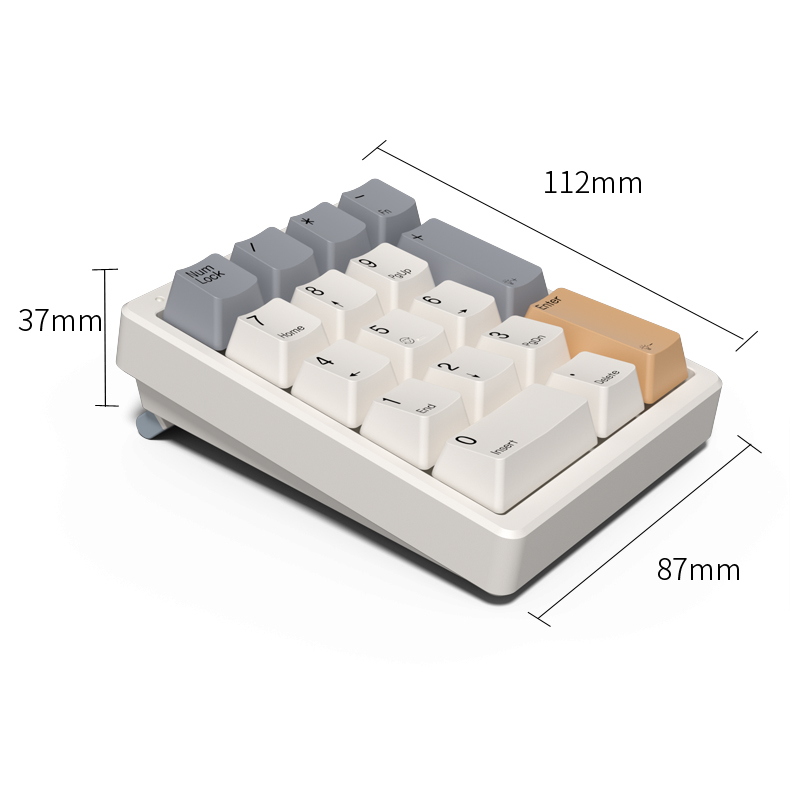 驰尚魔蛋MF17键机械数字小键盘电脑外接青茶红轴自定义插拔轴套件-图3