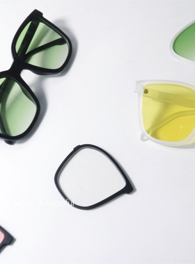 DIY组装可更换镜片颜色磁吸墨镜