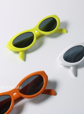 小众韩版UV400亮色近视太阳眼镜