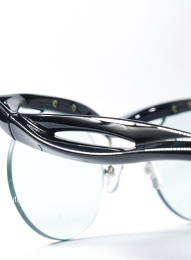 悬浮感薄荷绿UV400圆形小众墨镜