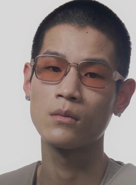 小众设计亮色UV400方形太阳眼镜
