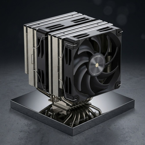 酷里奥P60T Ultra V3散热器CPU双塔6热管实心锰钢骨架散热器1851 - 图1