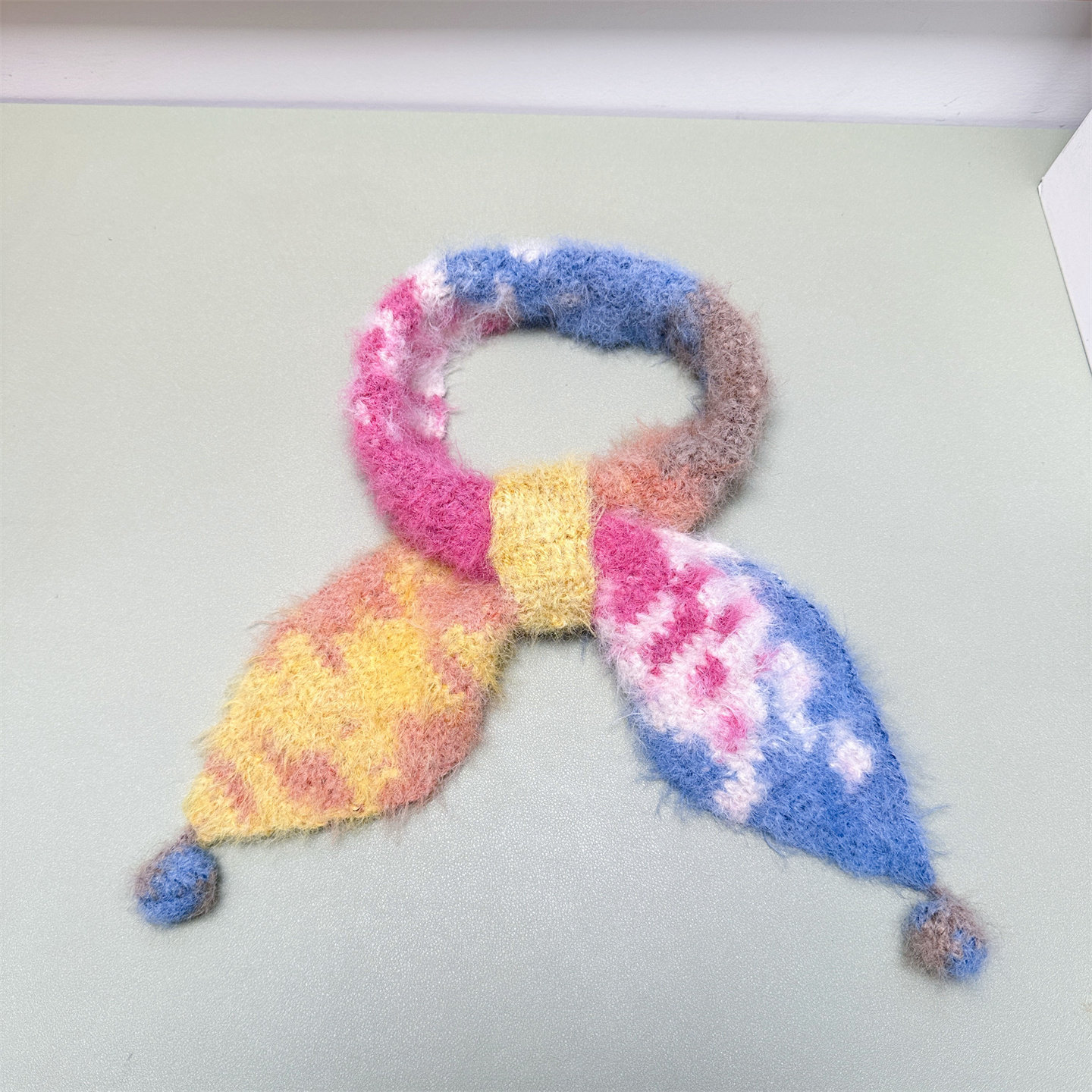 手工diy炫彩猫耳朵护耳帽围巾钩针雪宝同款绒绒线帽子围脖材料包,淘宝优惠券,粉丝福利购,淘宝优惠卷