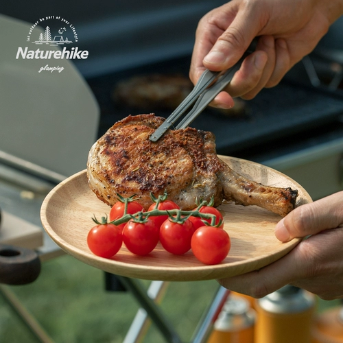 Naturehike Дорожная портативная посуда из натурального дерева, снаряжение