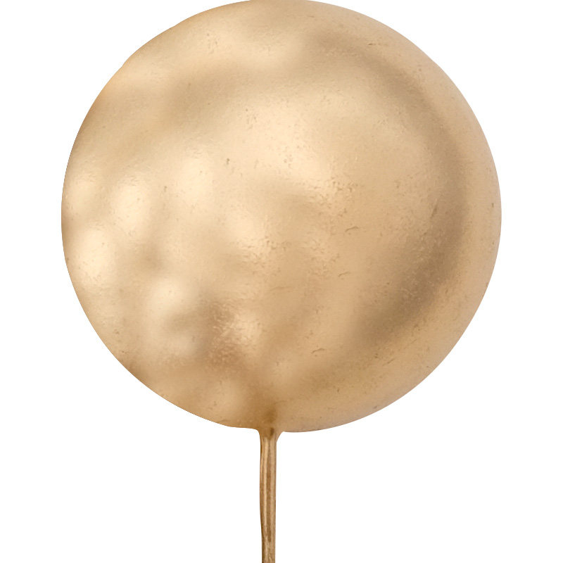 网红生日装扮金属球百搭蛋糕装饰插牌铁艺红金白黑大中小烘焙插件,淘宝优惠券,粉丝福利购,淘宝优惠卷