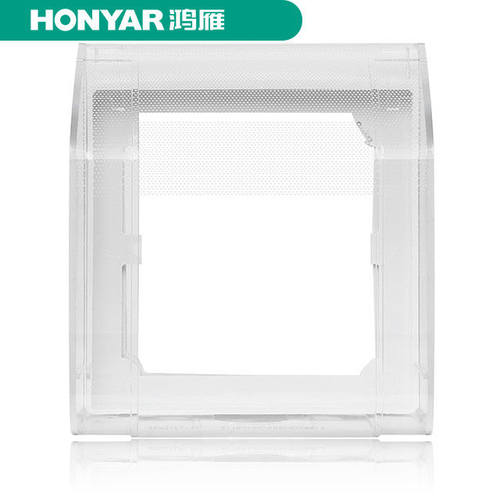 鸿雁插座防水罩 透明PC 卫生间厨房开关插座防溅防护罩92HSTFZ/T - 图3