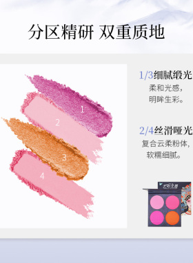 艺彩文墨舞台妆腮红胭脂一体盘