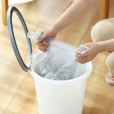 Портативная майка топ для домашнего использования, одноразовый черный пластиковый мусорный мешок, увеличенная толщина