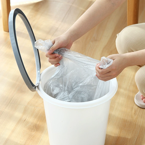 Портативная майка топ для домашнего использования, одноразовый черный пластиковый мусорный мешок, увеличенная толщина