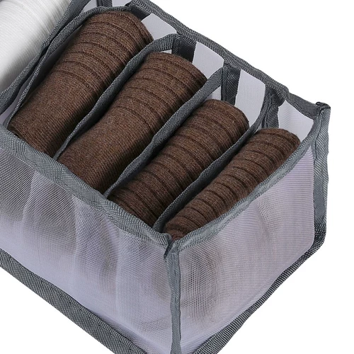 Коробка для хранения сеткой пряжи, носки, бюстгальтер -артефакт, брюки, отдельный шкаф -шкаф с сети с ящиком.