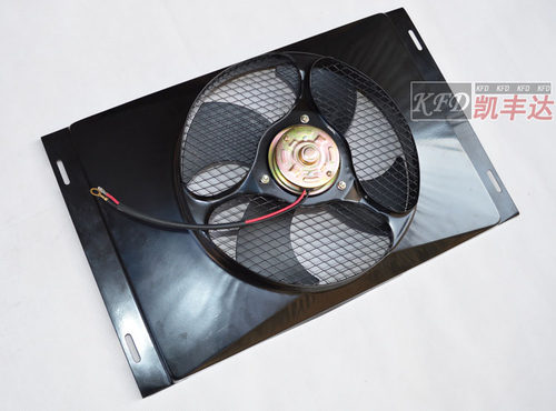 汽车货车空调冷凝器风扇14X23通用加装 改装散热器收割机电子扇 - 图3