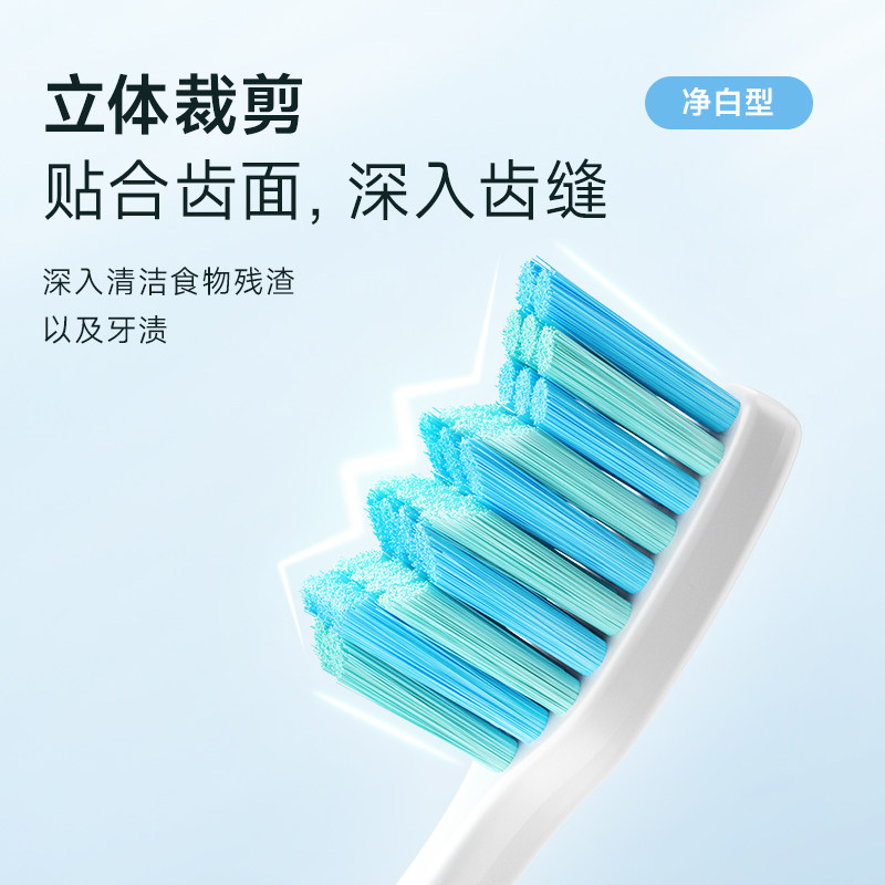 SEAGO赛嘉电动牙刷刷头适配S2/S5声波牙刷 4支装 - 图2