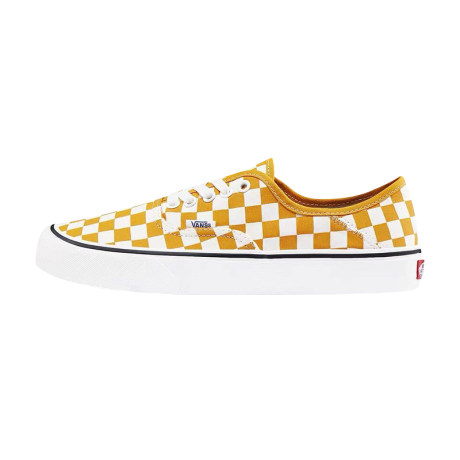 vans authentic checkerboard yellow