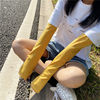 Spring and summer Korean style ins style black and white striped sunscreen sleeves
