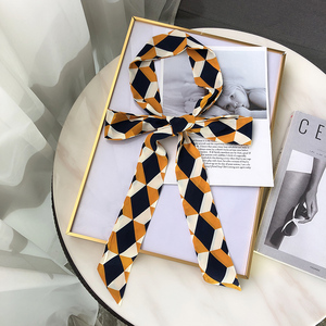 细长条窄丝巾围巾