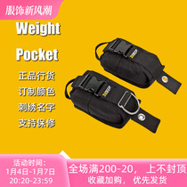 XDEEP Back Fly Counterweights Packs Quick Unloading Counterweights Bag Lead Bag Suitable for each model counterweight with BCD counterweight bag