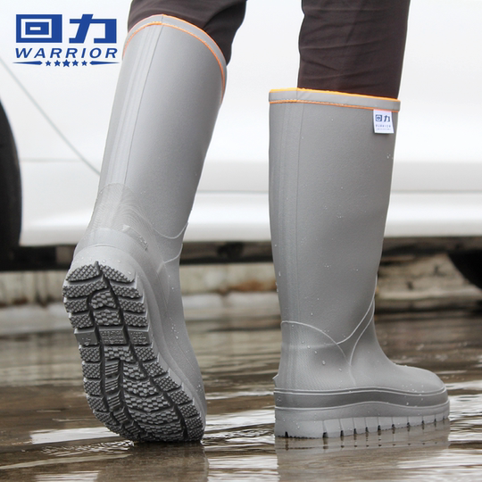 回力男士雨鞋2025新款防滑高筒防水鞋劳保耐磨男款胶鞋中筒雨靴