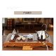 Golden stove chicken wenge wood tea cup holder Kung Fu tea set storage stand