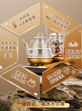 金灶煮茶器喷淋式电热水壶