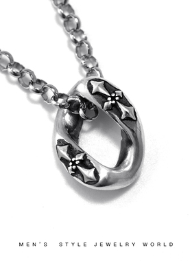 翼力小众设计潮男百搭古巴链吊坠S925纯银男士个性项链锁骨链挂坠