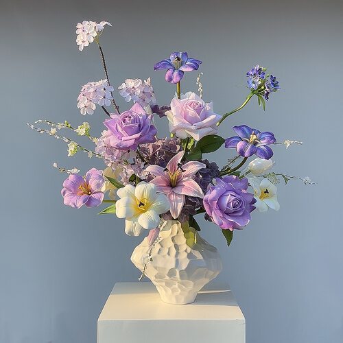 【初心漫度】手感保湿原创花艺设计成品套装家居装饰品餐桌花 - 图3