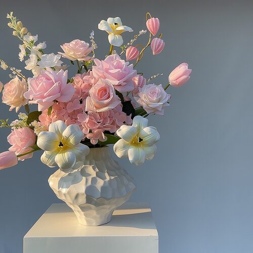 【初心漫度】手感保湿原创花艺设计成品套装家居装饰品餐桌花 - 图0