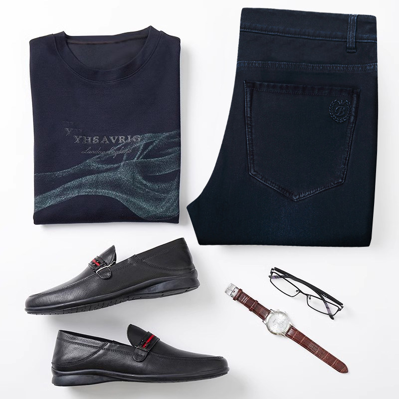 捷纯加绒牛仔裤男直筒宽松冬季蚕丝绒高端百搭弹力高腰加厚加绒裤,淘宝优惠券,粉丝福利购,淘宝优惠卷