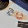 GOOYNN Guyan open four-leaf clover flower ring ring